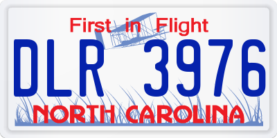 NC license plate DLR3976