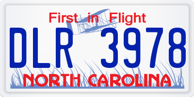 NC license plate DLR3978