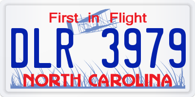 NC license plate DLR3979