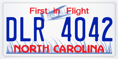 NC license plate DLR4042