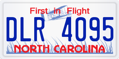 NC license plate DLR4095