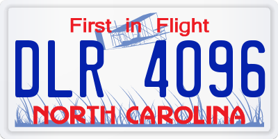 NC license plate DLR4096