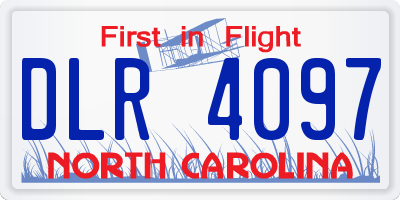 NC license plate DLR4097