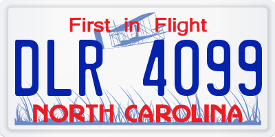 NC license plate DLR4099