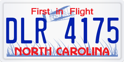 NC license plate DLR4175