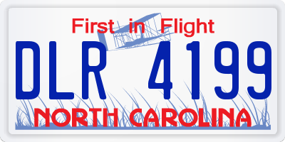 NC license plate DLR4199