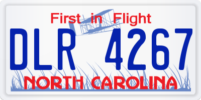 NC license plate DLR4267