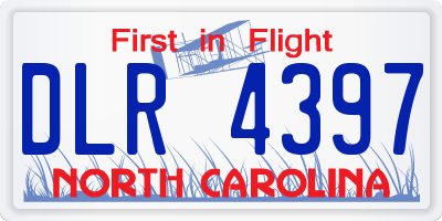 NC license plate DLR4397