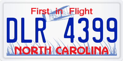 NC license plate DLR4399