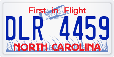 NC license plate DLR4459