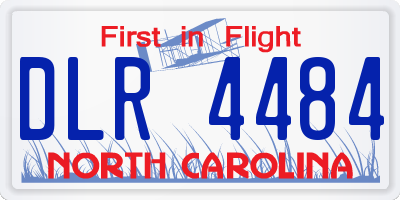 NC license plate DLR4484