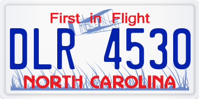 NC license plate DLR4530
