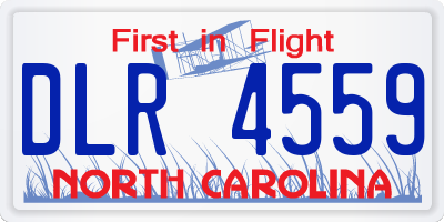 NC license plate DLR4559