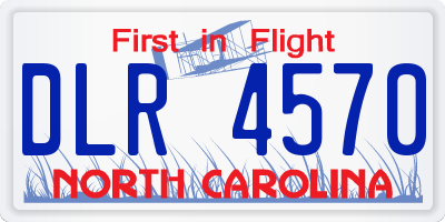 NC license plate DLR4570
