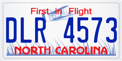 NC license plate DLR4573