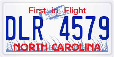 NC license plate DLR4579