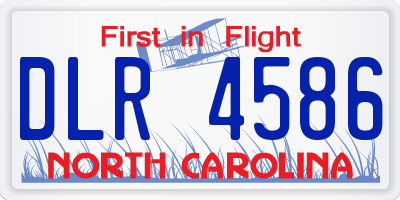 NC license plate DLR4586