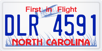 NC license plate DLR4591
