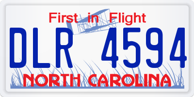 NC license plate DLR4594