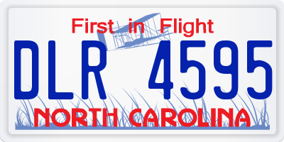 NC license plate DLR4595