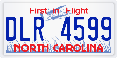 NC license plate DLR4599