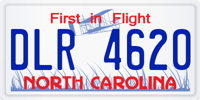 NC license plate DLR4620