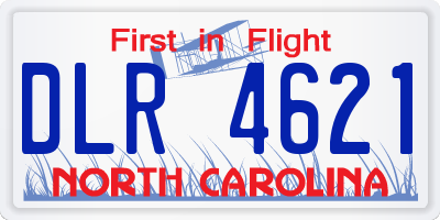 NC license plate DLR4621