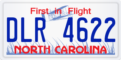 NC license plate DLR4622