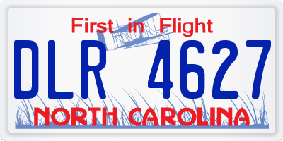 NC license plate DLR4627