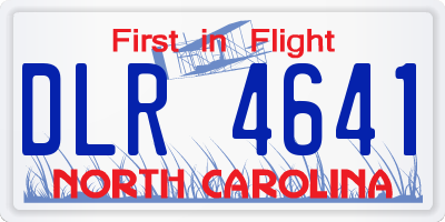 NC license plate DLR4641