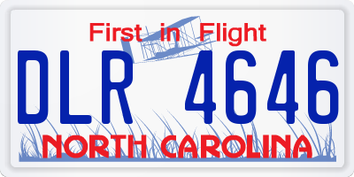 NC license plate DLR4646