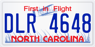 NC license plate DLR4648