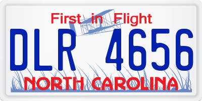 NC license plate DLR4656