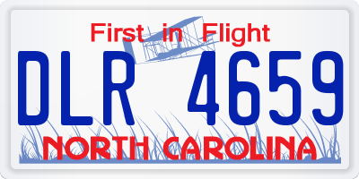 NC license plate DLR4659