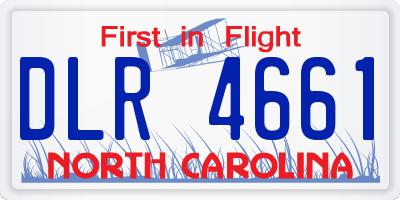 NC license plate DLR4661