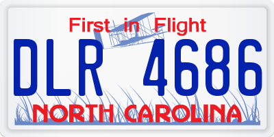 NC license plate DLR4686