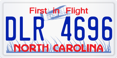NC license plate DLR4696