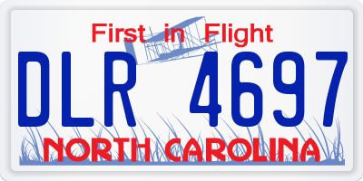 NC license plate DLR4697