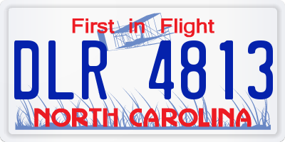 NC license plate DLR4813