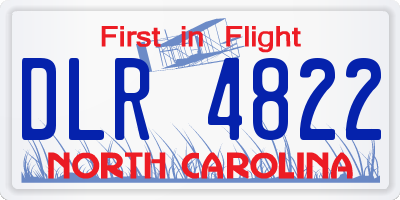 NC license plate DLR4822