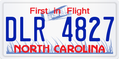 NC license plate DLR4827