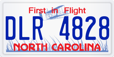 NC license plate DLR4828