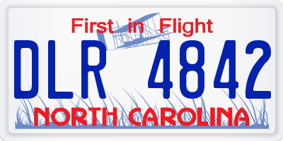 NC license plate DLR4842