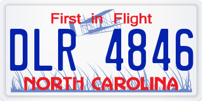 NC license plate DLR4846