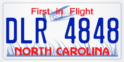 NC license plate DLR4848