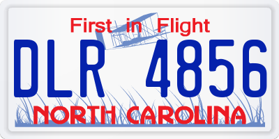 NC license plate DLR4856