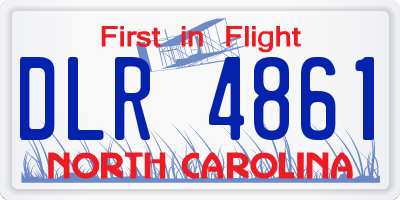 NC license plate DLR4861