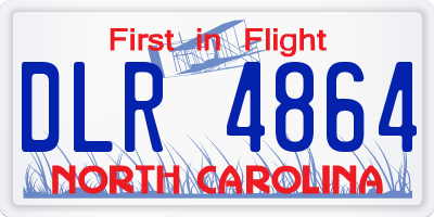 NC license plate DLR4864