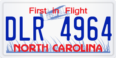 NC license plate DLR4964
