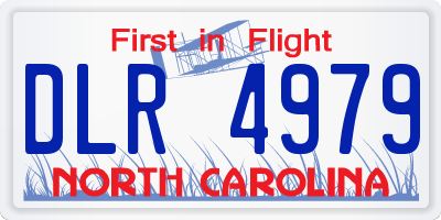 NC license plate DLR4979